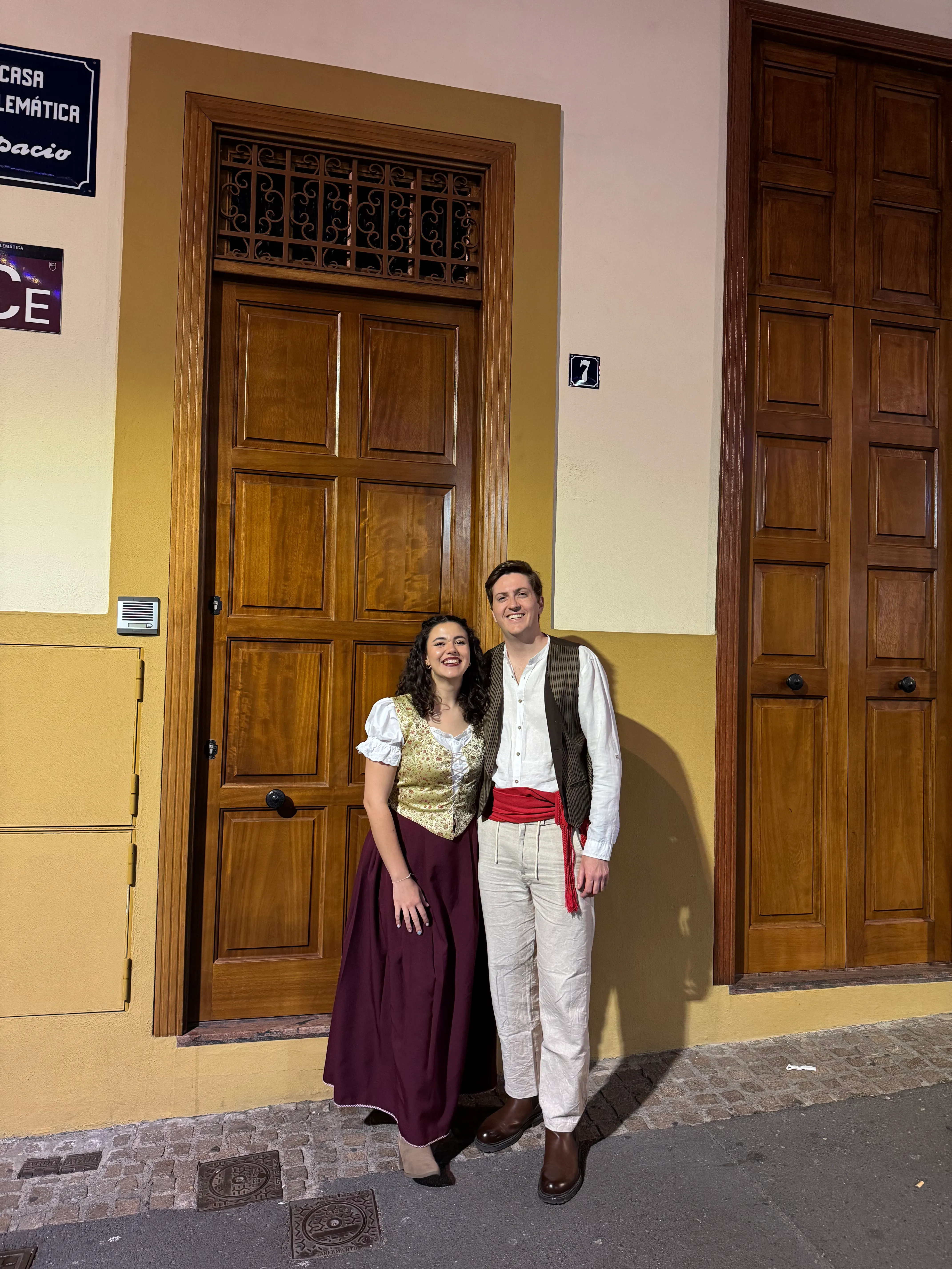 Foto en el baile de magos de Santa Cruz de Tenerife